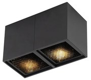 Faretto design nero 2 luci - QUBO Honey