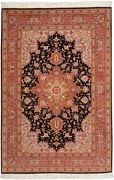 Tabriz Tappeto persiano 150x100 Rosa (Iran) Annodato A Mano
