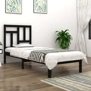 TiCAA Letto singolo Jasmin 140 x 200 cm pino bianco 