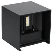 Applique a LED da esterno QUERK 2xLED/3W/230V 3000K IP54 nero