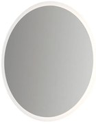 Specchio con illuminazione integrata bagno tondo L 90 x H 90 x P 3 cm grigio / argento