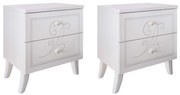 ARIEL - coppia di 2 comodini da 2 cassetti