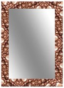 Specchio VESUVIO rettangolare in legno bronzo 88 x 68 cm