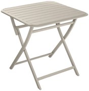 Tavolo da pranzo per giardino Idaho NATERIAL struttura e superficie in Alluminio  per 2 persone 75x75cm