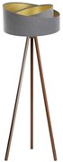 Lampada da terra GALAXY 1xE27/60W/230V grigio/wenge
