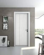 Porta pieghevole a libro asimmetrica Wonder bianco L 80 x H 210 cm sinistra