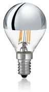 10 Lampadine Led Sfera E14 4 Watt 3000 K 250 Lm Trasparente Cromo