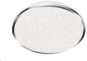 Plafoniera LED Acorus Ø 33 cm argento IP44, 1800 lumen