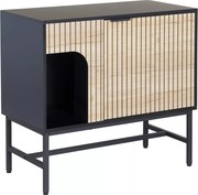 Comò Mago K3 in rovere e metallo nero – 80x40x75 cm