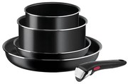 Tefal - Set di pentole 5 pz INGENIO EASY COOK &amp; CLEAN BLACK