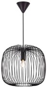Nordlux - Lampada a sospensione BERONI con cavo 1xE27/60W/230V, nero, diam. 40 cm