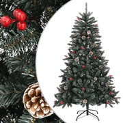 Albero di Natale Artificiale con Base Verde in PVC, Albero di Natale Artificiale con Base Verde 120 cm PVC II