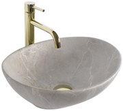 Lavabo da appoggio Rea Sofia Beige Matt