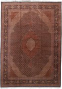 Tabriz Tappeto 490 x 350 Blu (Iran) Annodato A Mano