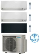 Daikin - Climatizzatore garanzia italia Perfera All Seasons + Stylish Black Wifi Trial Split Inverter 7000 + 9000 + 12000 btu con u.e. 3MXM52A9
