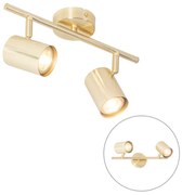 Plafoniera moderna ottone 2 luci orientabili - Jeana
