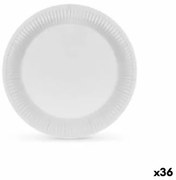 Set di piatti Algon Cartone Monouso Bianco (36 Unità)