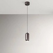 Lampadario In Metallo Contemporaneo Bullet Marrone Led