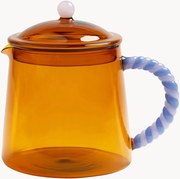 Teiera in vetro borosilicato Duet, 1 L