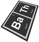 Tappetino da bagno nero 70x120 cm Barium - Foutastic