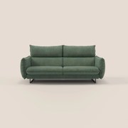 Monamour Divano dal design moderno con opzione relax elettrico in microfibra smacchiabile impermeabile T11 verde