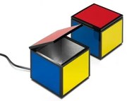 Cini &amp; Nils cuboluce pentacolore con lampadina led e14 3W