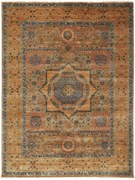 Mamluk Tappeto 200x160 Verde (Pakistan) Annodato A Mano
