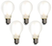 Set di 5 Lampada LED Smart E27 dimmerabile in Kelvin A60 opaca 7W 806 lm 1800-4000K