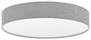 Plafoniera Moderna Romao Acciaio Bianco Luce Led Integrato 36W