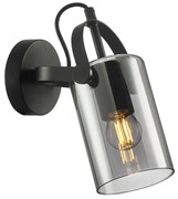 ITALUX WL-32453-1 BK+SG - Lampada da parete NANESMA 1xE27/40W/230V nera