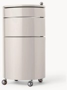 Contenitore a rotelle tondo Barboy, design Verner Panton