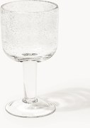 Set di 4 bicchieri da vino in vetro soffiato con bolle d'aria Hippolyte