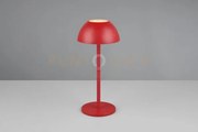 Ricardo lampada da tavolo ricaricabile metallo e plastica rossa reg...