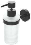 Dispenser sapone liquido a muro in acciaio nero opaco Chic Black