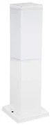 Paletto da Giardino 40cm, Acciaio INOX, Bianco, IP54, Base E27 Base E27