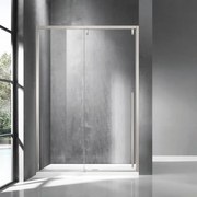 Kamalu - Doccia nicchia 150cm finitura acciaio spazzolato | KSA4000AS