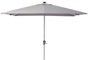 Ombrellone a palo centrale grigio Sonora NATERIAL L 285 x 285 cm con telo grigio