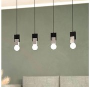 Eglo 99532 - Lampadario su corda LOBATIA 4xE27/40W/230V