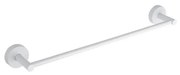 Kamalu - Portasalviette a barra 60cm in acciaio inox bianco opaco | MIRA-B