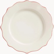 Piatto piano dipinto a mano Scalloped