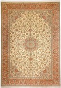Cashmere Silk Tappeto orientale 340 x 250 Beige (Indian) Annodato A Mano