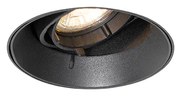 Faretto da incasso moderno nero GU10 tondo senza cornice - Oneon