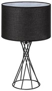 Rabalux 74082 - Lampada da tavolo NIVRA 1xE27/40W/230V nera