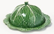 Burriera con coperchio fatta a mano Cabbage
