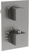 Mexen Cube rubinetto termostatico da vasca-doccia a 2 uscite, grafite - 77502-66