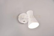 Enzo applique doppio cono metallo bianco h. 16,5cm  1 luce attacco e27