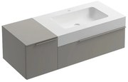 Mobile sottolavabo e lavabo Gravel ghiaia L 120 x H 36 x P 51 cm