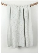 Coperta azzurra in cotone Baby Baby, 90 x 90 cm - Homemania Decor