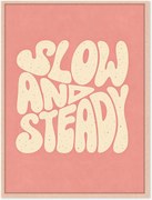 Stampa digitale incorniciata fatta a mano Slow & Steady