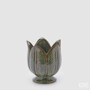 EDG - Enzo De Gasperi Vaso in ceramica Tulipano H 16 Cm D. 14 Cm